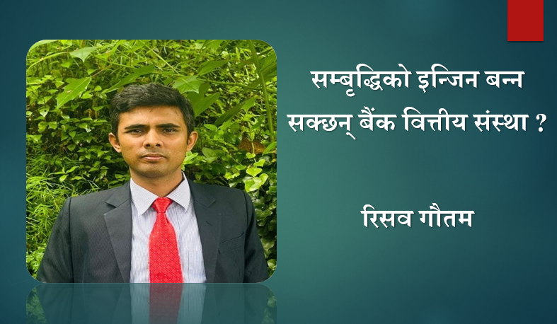 सम्बृद्धिको इन्जिन बन्न सक्छन् बैंक–वित्तीय संस्था ?